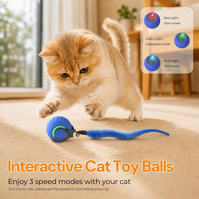 2026 Interactive Cat Toys with Bird Sounds & 3 Modes for Indoor Cats Play - Image 2