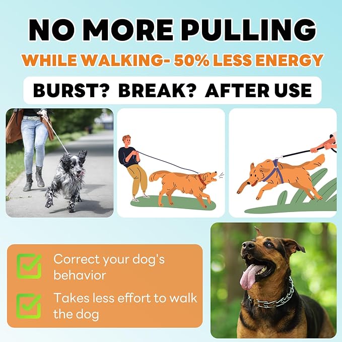 Supet Dog Prong Collar, Adjustable Pinch Training Collar with Quick Release Buckle for Small Medium Large Dogs(Packed with One Extra Links)