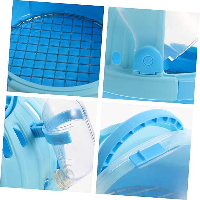 1Set Portable Handheld Bird Carrier Cage for Parrots Animals with Detachable Base Vented for Air Circulation for Travel Outdoor Use Space