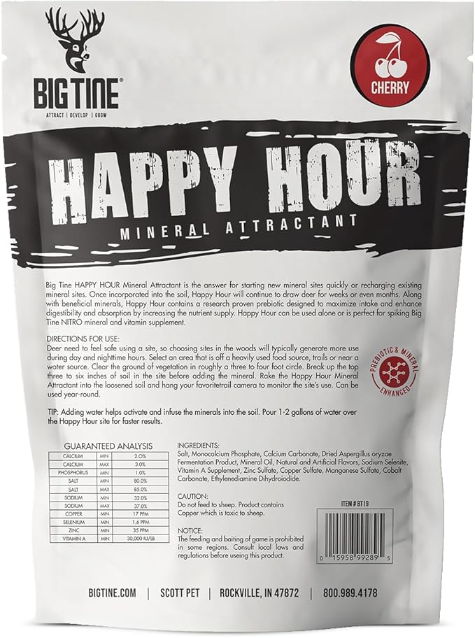 Big Tine Happy Hour, Cherry Flavor, 5 lbs Bag, Maximized Intake, Enhances Digestibility, Packed with Vitamins and Minerals (Pack of 2)