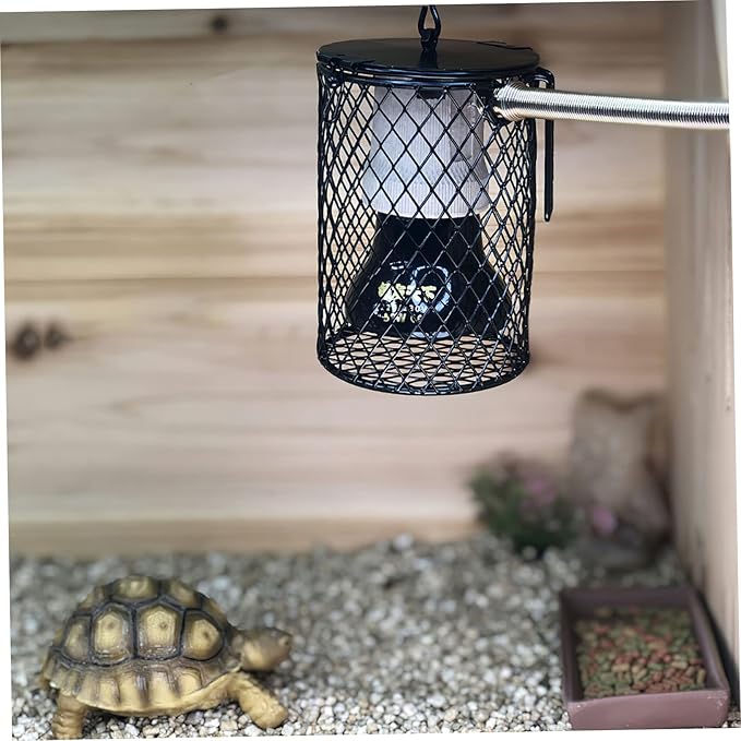UPKOCH Craft Lamp Mesh Cover for Reptile Heating Light Protective Lampshade for Reptile Crawler Living Box Easy to Install Box Lamp Cover for Safe Heating