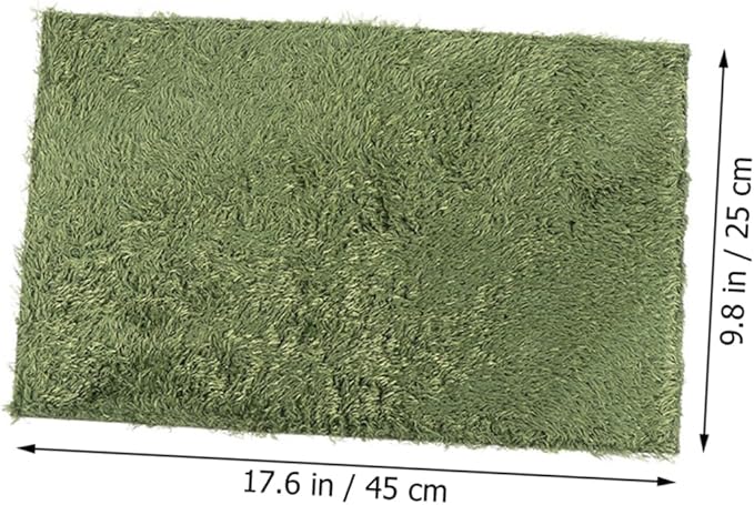 Reptile Carpet Mat Fake Moss Lawn for Terrarium Reusable Substrate for Tortoises Snakes and Amphibians Climbing and Resting Place
