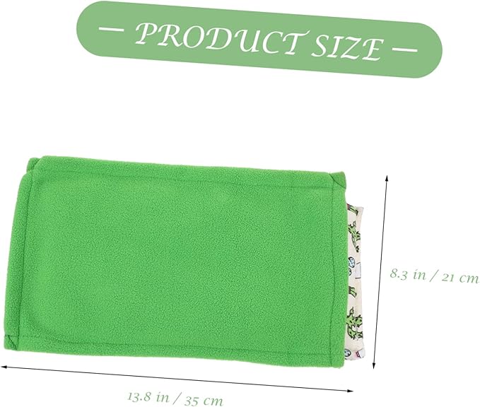 SUPVOX Reptile Sleeping Bag with Pillow Warmth Lizard Mat for Crawling Pets Comfortable Blanket for Bearded Dragons Snakes and Lizards