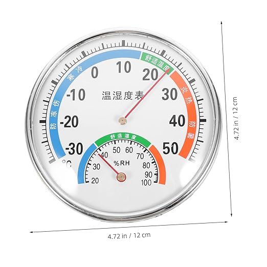 COLLBATH Reptile Humidity Gauge Dual Thermohygrometer for Terrariums Versatile Easy to Mount for Reptile Species