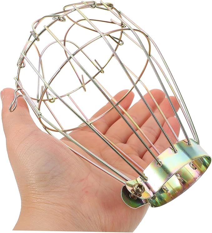 COLLBATH Heat Lamp to Prevent Burns Reptile Heating Lamp Net Cover Safe and Use