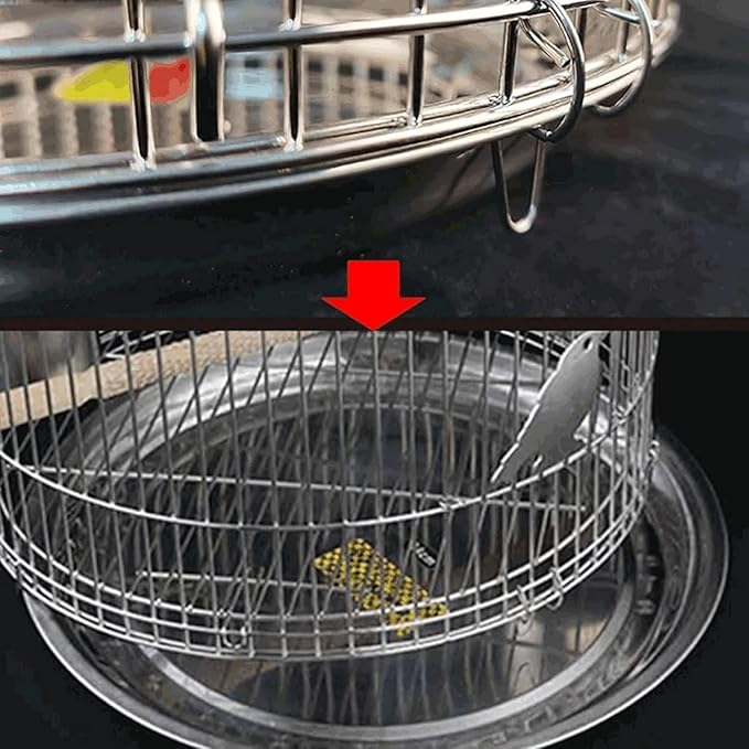 Bird Cage Round Bird Aviary Stainless Steel Tall Tiel Cage Parrot Cage Flight Birdcag Bird Carrier Portable Travel Carrier Cage(26)