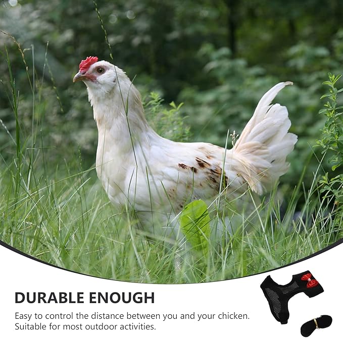 1 Set Chicken Vest Rooster Fabric Suspenders Set