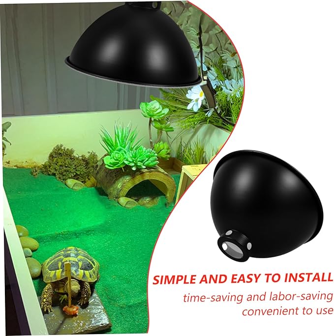 Reptile Heat Lamp Cover Reflector Shade Adjustable Reptile Lampshade for Terrarium Lighting Compatible Bearded Dragon Lizard Turtle