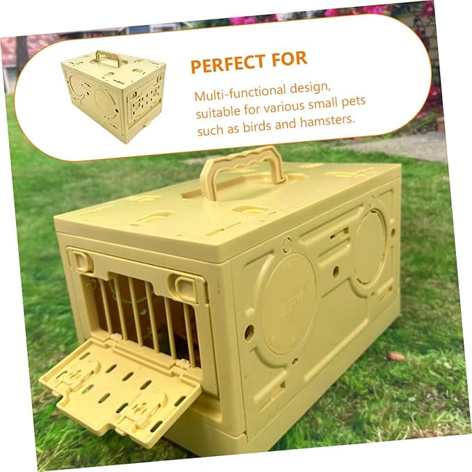 Portable Folding Bird Cage for Animals Lightweight Travel Carrier for Pigeons and Birds Easy to Assemble and Transport Plastic Design