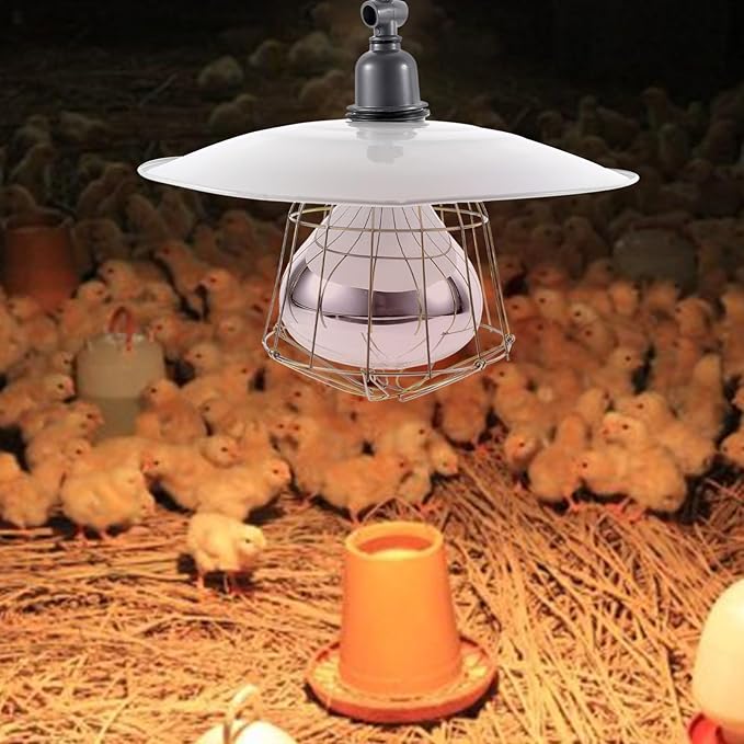 Milisten Brooding Heat Preservation Lamp Heating Poultry and Livestock Safe and Efficient Heat Source for Chicks Pregnant Animals and Newborns