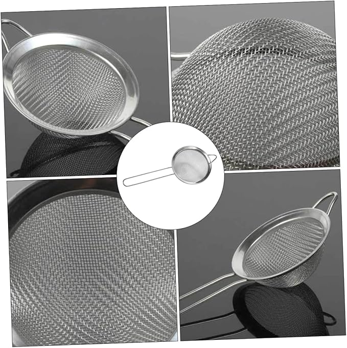 GALPADA 2pcs Reptiles Sand Shovel Mesh Design for Lizard Dung Cleaning and Comfortable Excrement Sieve for Filtering Silver