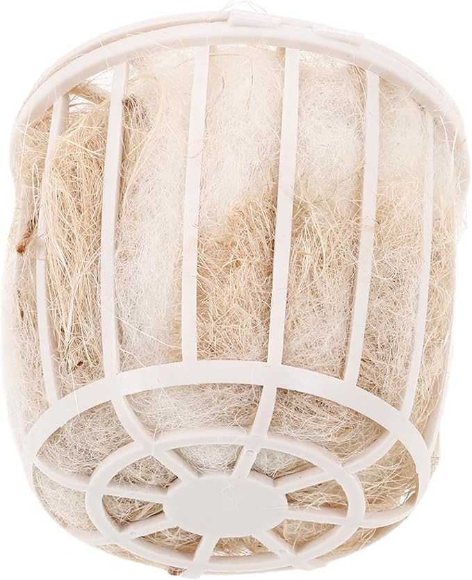 Abaodam Bird Nesting Material with Basket Natural Cotton and Jute Bedding for Small Birds Canaries Parakeets Breathable Comfortable Nest Supplies for Outdoor and Indoor Use