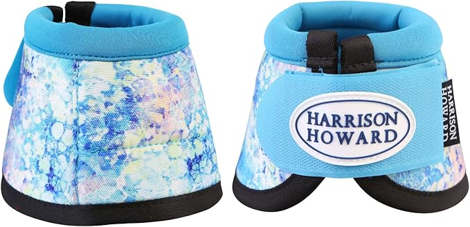 Harrison Howard Horse Bell Boots Overreach Bell Boots No-Turn Bell Boots for Horse-Durable Protective Hoof Boot