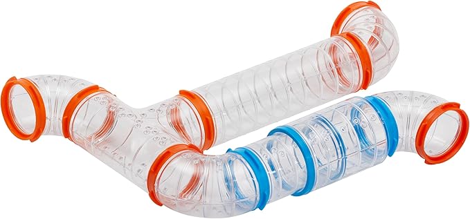 MidWest Homes for Pets Curvy Hamster Tube Value Pack, Compatible on All Midwest and Ferplast Hamster Cages, Model FP-CTVP