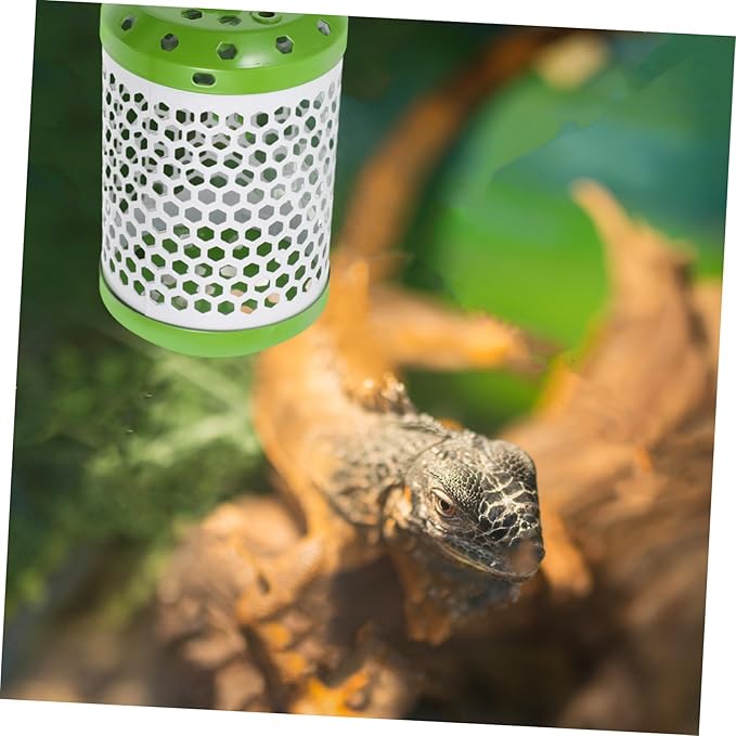 Adjustable Reptile Heat Lamp Guard Durable Ceramic Emitter Holder for Lizards Snakes Turtles and Birds Heating Lamp Protector