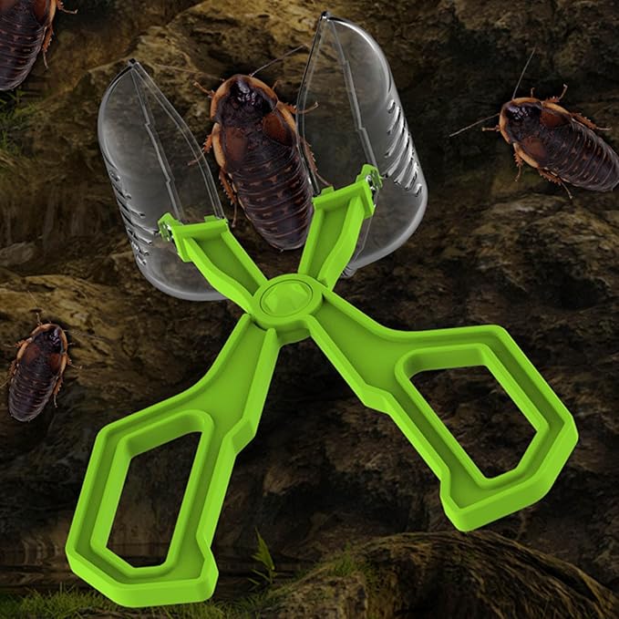 Clear Creature Captures Pliers for Reptiles Feeding Hygienic Easy to Design with Ergonomic Handle Multipurpose Use Reptiles Handling Clamp
