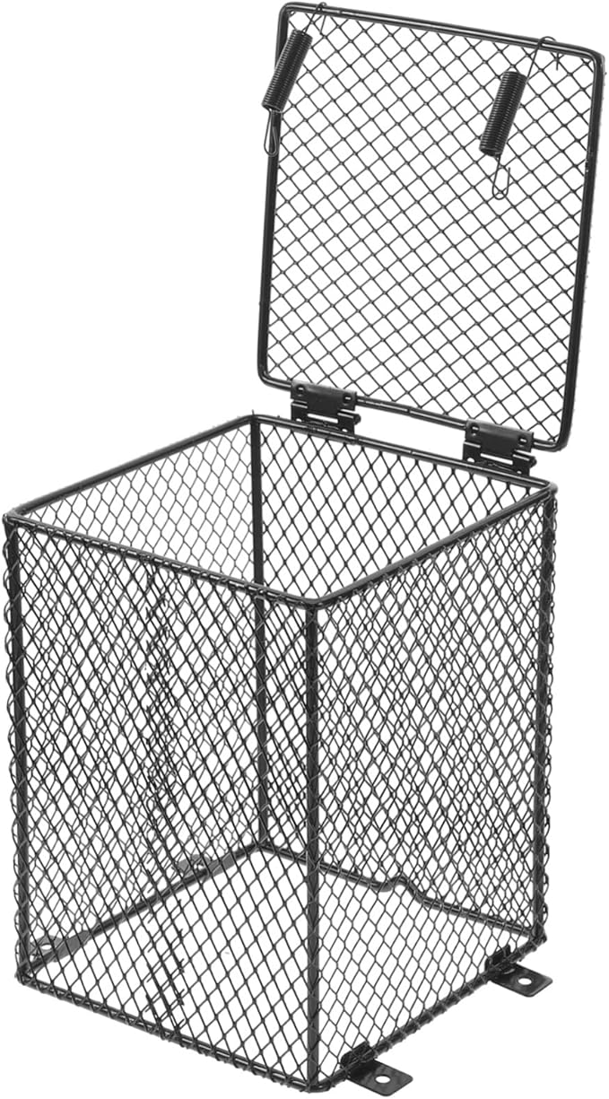 Reptile Lamp Mesh Cover Easy to Install Protective Cage Light Shade for Tortoise Lizard and Snake High-Temperature Design for Safe Heating and Dissipation