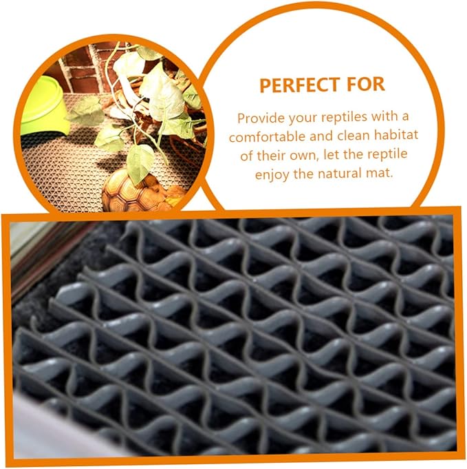 YARNOW 3-in-1 Reptile Carpet Mat for Tortoise Lizard Non-Adhesive Terrarium Liner Sturdy Household Bedding for Snake Substrate Reusable Reptile Accessories
