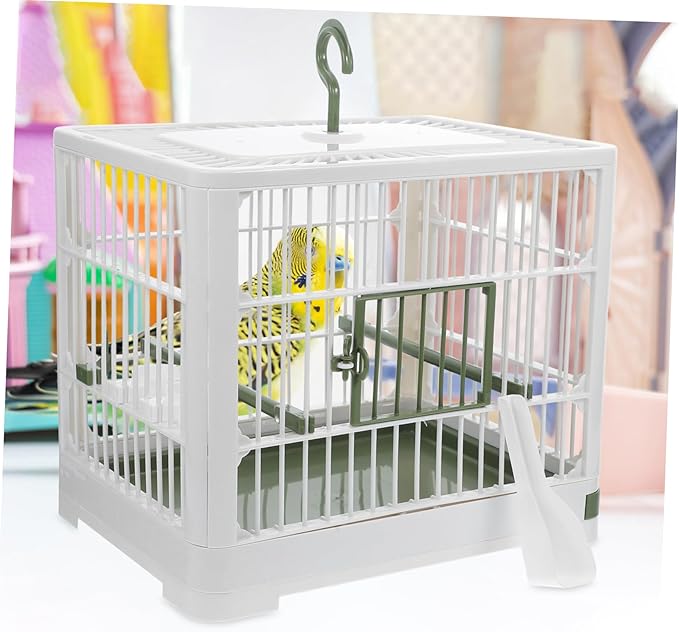 Foldable Bird Travel Carrier Cage for Parakeets and Small Birds Portable Design with Ventilation for Outdoor Activities and Pet Transport Construction for Extended Use