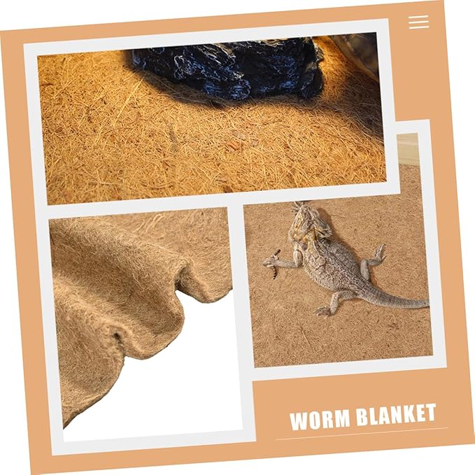 UPKOCH Terrarium Liner Mat for Reptiles Reusable Pad for Tortoise Snake and Lizard Tanks Versatile Growth Cushion for Farms and Manure Cups