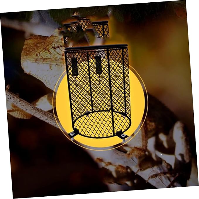 Garneck Reptile Lamp Cover Scald Lampshade for Reptiles Heating Lamp Shade Suitable for Basking Lights High-Strength Flexible Design for Safe Habitat Decor