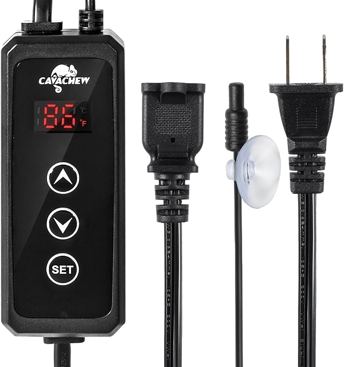 Reptile Dimming Thermostat with 2 pack 8.5in Dome Lamp Fixture