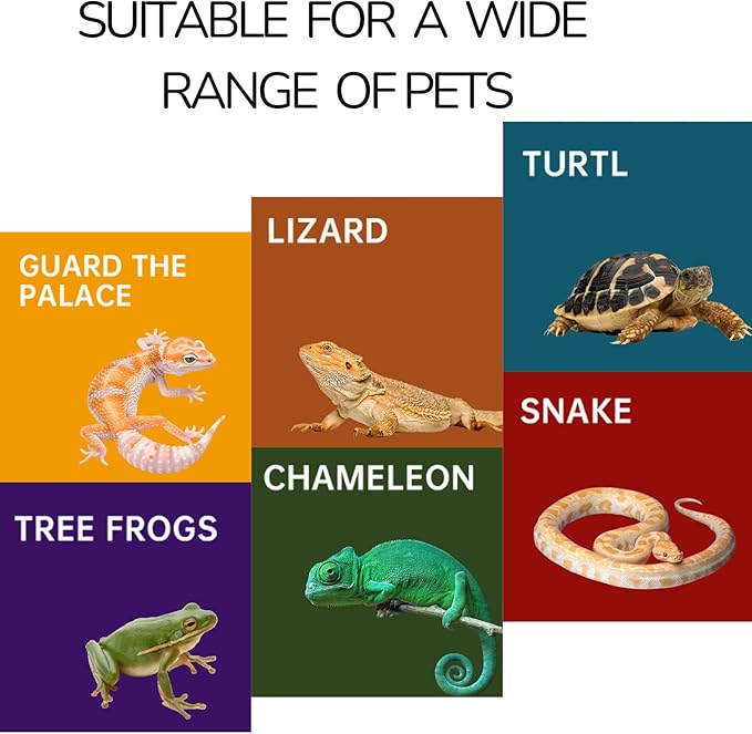 Reptile Hide for Leopard Gecko, Bearded Dragon, Ball Python & Tortoise – Terrarium Habitat Décor, Snake & Lizard Hideout(Resin, Large)