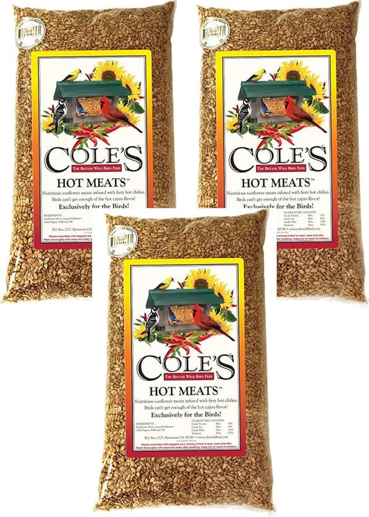 Cole's Hot Meats Assorted Species Wild Bird Food Sunflower Meats 5 lb.