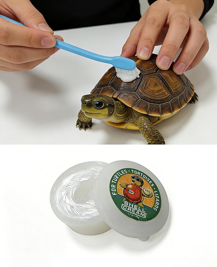 2Pcs Turtle Shell Balm, Reptile Shell Care Conditioner Moisturizer for Tortoise Lizard Reptiles, Essential Turtle Accessories, Skin Relief & Dryness Prevention for Tortoise, Lizard & All Reptiles