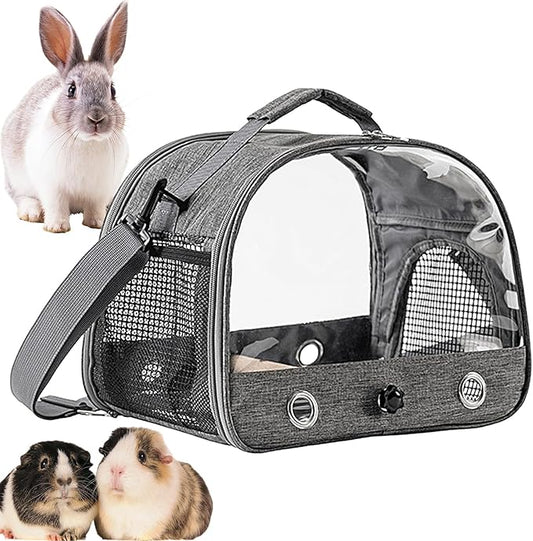 Bird Travel Cage - 33x24x26cm Small Parrot Bird Travel Cage, Lightweight Backpack for Parrot with Shoulder Strap | Portable Small Animal Carrier | Portable Birds Backpack for Budgies, Parakeets, Gent