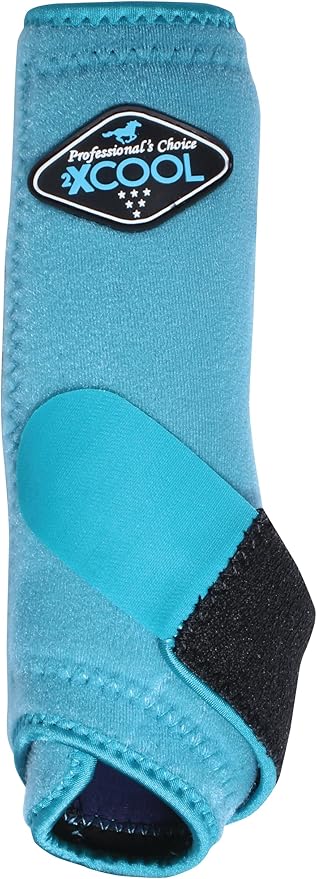 Professional's Choice 2XCOOL Sports Medicine Horse Boots | Protective & Breathable Design for Ultimate Comfort, Durability & Cooling in Active Horses | 2 Pack Medium Turqoise