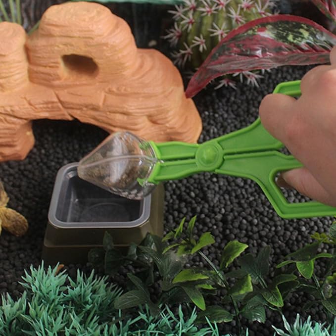 Multipurpose Feeding Tongs for Reptiles Care Clear Hygienic Comfort Handle Gentle Creature Captures Hygienic Reptiles Feeding Accessories