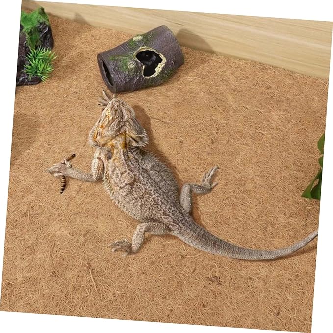 LIOOBO Tortoise Bedding Reptile Terrarium Liner Farm Manure Loading Carpet Comfortable Waterproof Easy to Handle