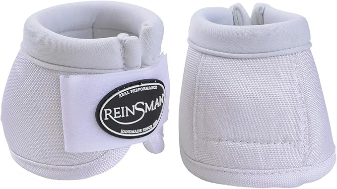Reinsman Apex Bell Horse Boots - 2-Pack | Shock-Absorbing Stain-Resistant Durable Front Hoof Protection Wraps | No-Turn Design, Hook-and-Loop Closure