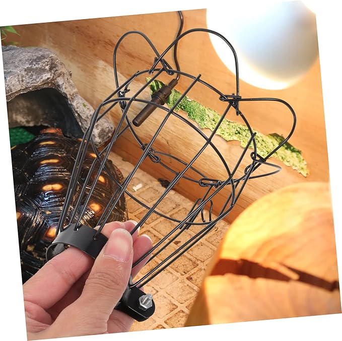 YARNOW 2pcs Reptile Heating Pad Cover Scald Mesh Heat Lamp Shade for Reptiles Easy to Use