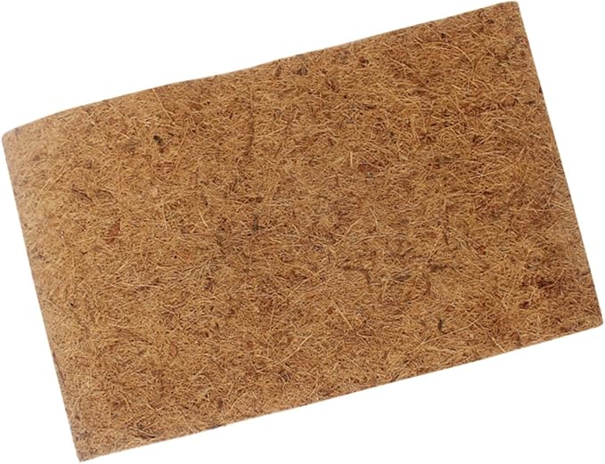 Toyvian Reptile Carpet Natural Coconut Fiber Mat Bedding Liner for Tortoises Snakes and Lizards Easy to Clean Terrarium Accessory