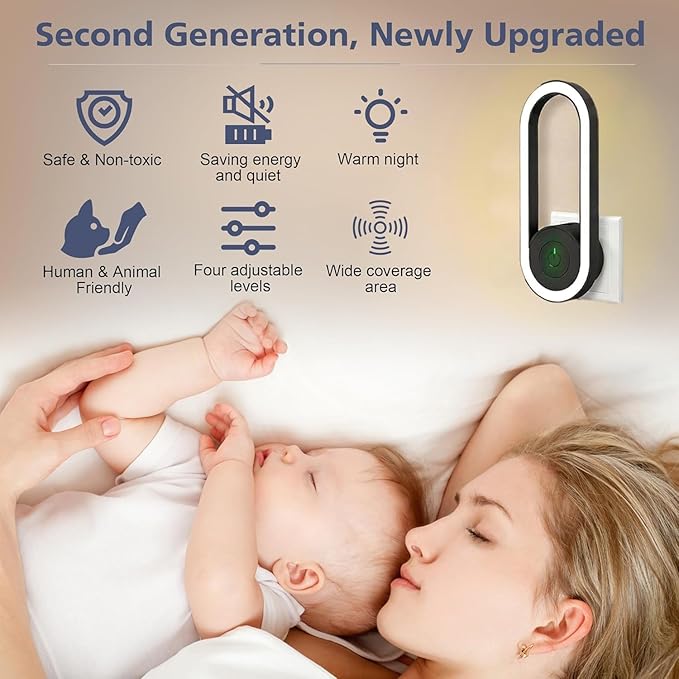 Upgrade Pawshield for Dogs & Cats, Indoor Home Guardian Device with Soft Indicator Light, Plug-in Ready, Chemical-Free & Non-Disruptive (Green-1PCS)