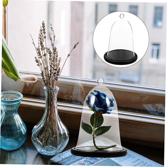 Garneck Realistic Plant Cover Glass Cover Plant Terrarium Jar Add Freshness to Your Home Shop