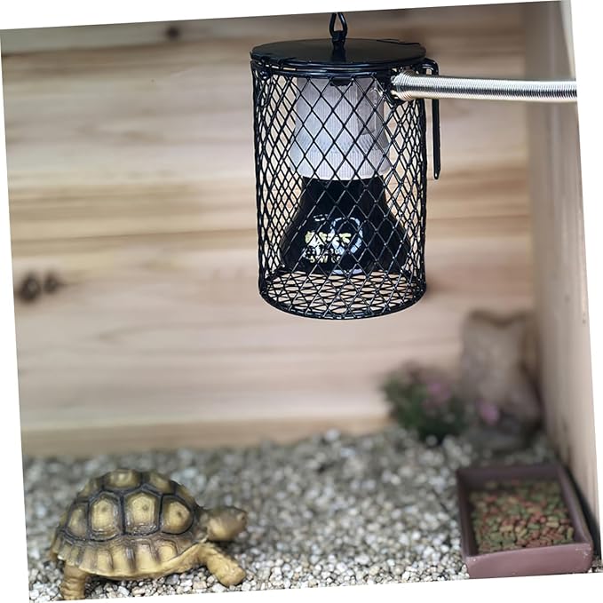 ORFOFE 2Pcs Bird Heat Lamp Shade Reptile Heat Lamp Mesh Cover Scalding Protective Cover for Pet Heating Lamps Easy to Install Durable Construction for Birds Turtles and Lizards