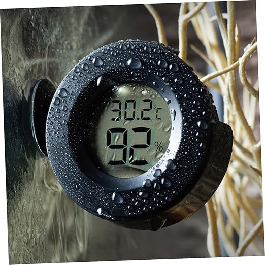 TOYANDONA 1pc Hygrometer Thermometer LCD Display for Reptile Box Accurate Humidity and Measurement Lightweight Design for Bearded Dragons Snakes and Lizards