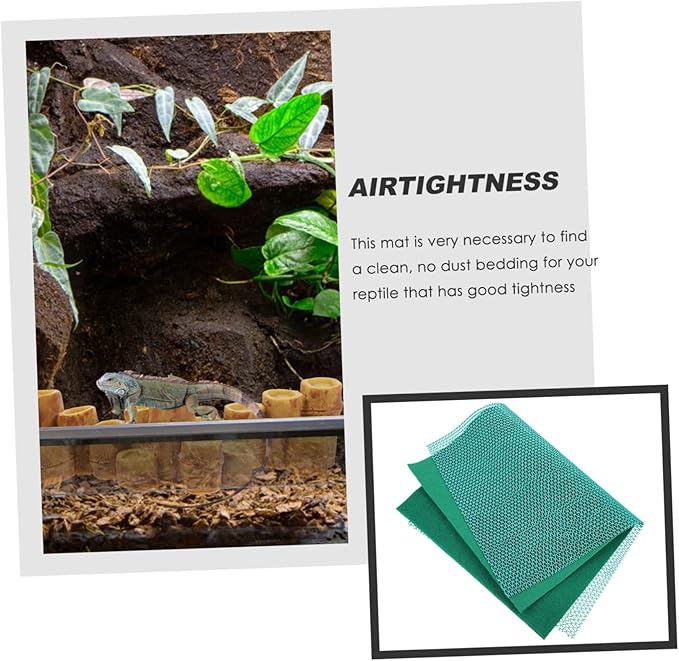 ORFOFE 1 Set Premium Reptile Carpet Bedding for Tortoise Lizard Washable Substrate Mat for Terrarium Soft Cushion for Reptile Habitat for Snakes Geckos and Climbing Pets