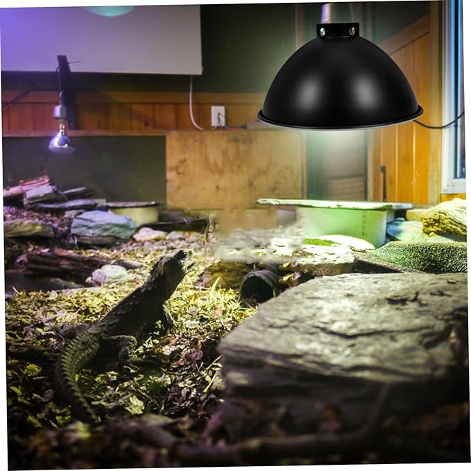 MAGICLULU Reptile Heat Lamp Cover Reflector Lampshade Insulated Design for Energy Efficiency Construction for Creating Environment for Reptiles