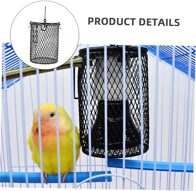 3pcs Reptile Heat Lamp Cover Scald Mesh Shade for Pet Tanks Insulation Protector for Reptiles for Turtles Parrots and Animals Easy Installation Safe to Use