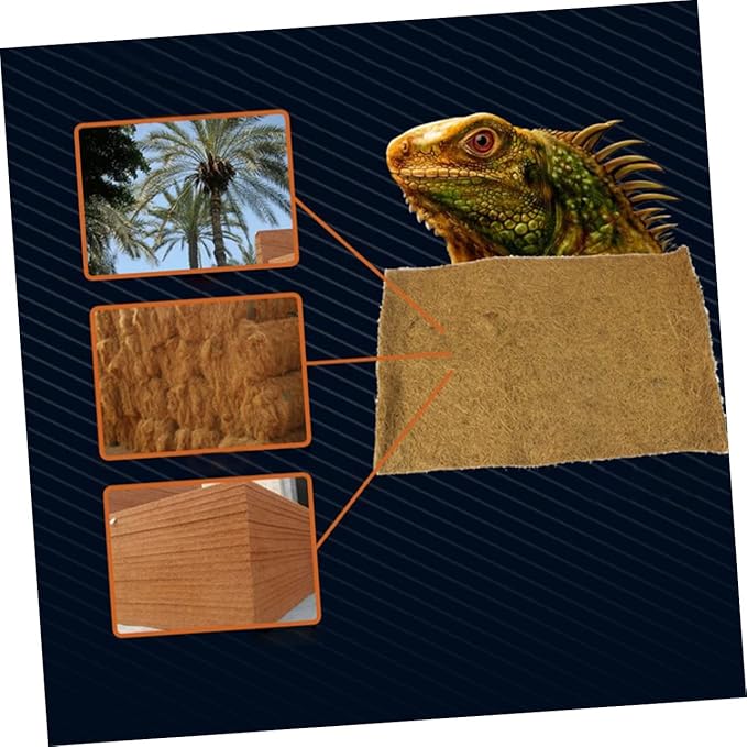 HANABASS Coconut Fiber Substrate Reptile Supplies Pet Mat Natural Reptile Bedding