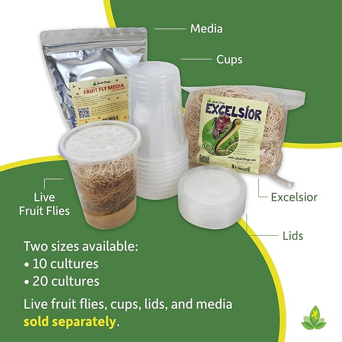 Josh's Frogs Excelsior (Makes 10 Fruit Fly Cultures) 4.6oz