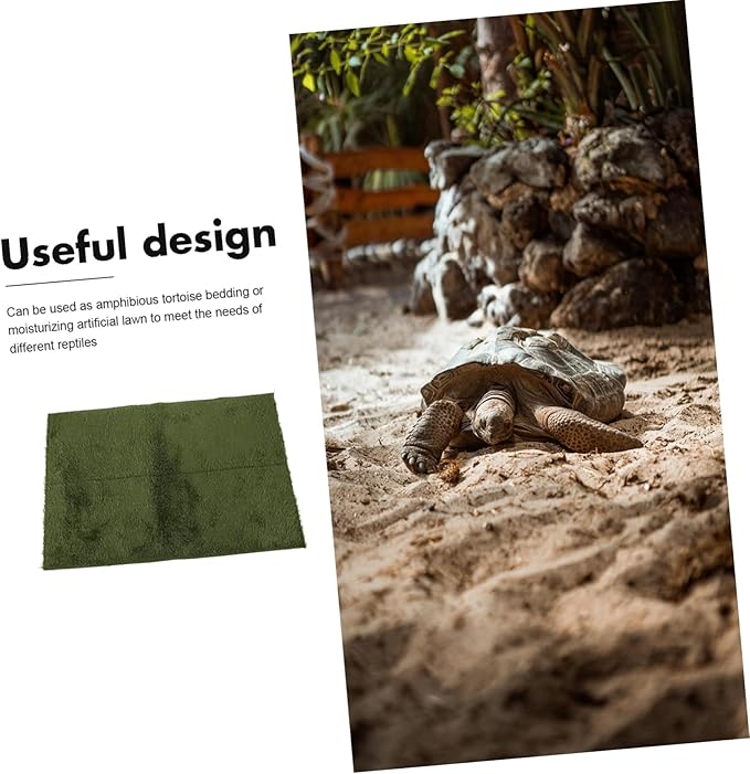 BESPORTBLE Reptile Carpet Mat for Bearded Dragon Lizard and Tortoise Moisture-Resistant Substrate for Terrarium Washable and Reusable Bedding for Climbing Pets