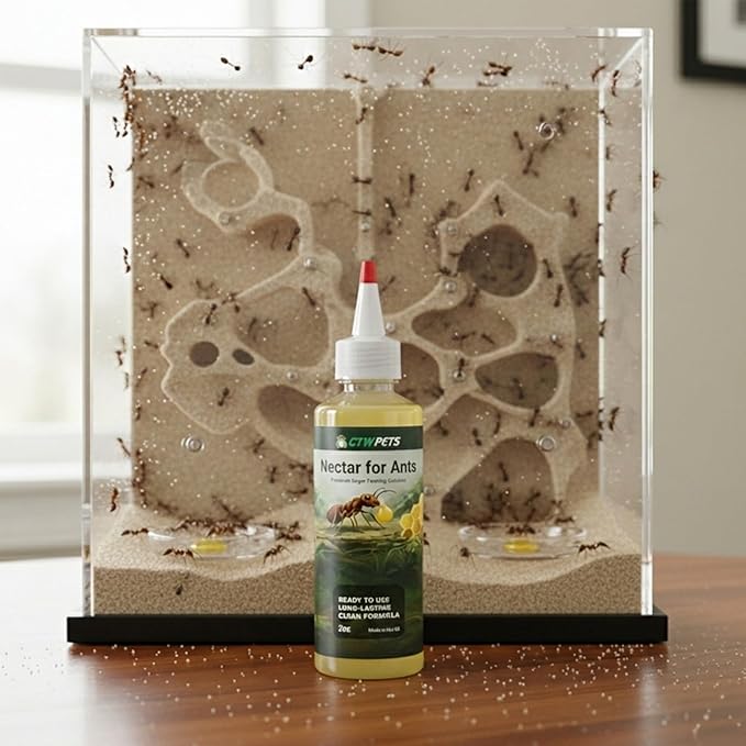 CTWPets Golden Nectar Ant Food – Premium Ready-to-Use Liquid Formula Formicarium Ant Liquid Food (4oz)