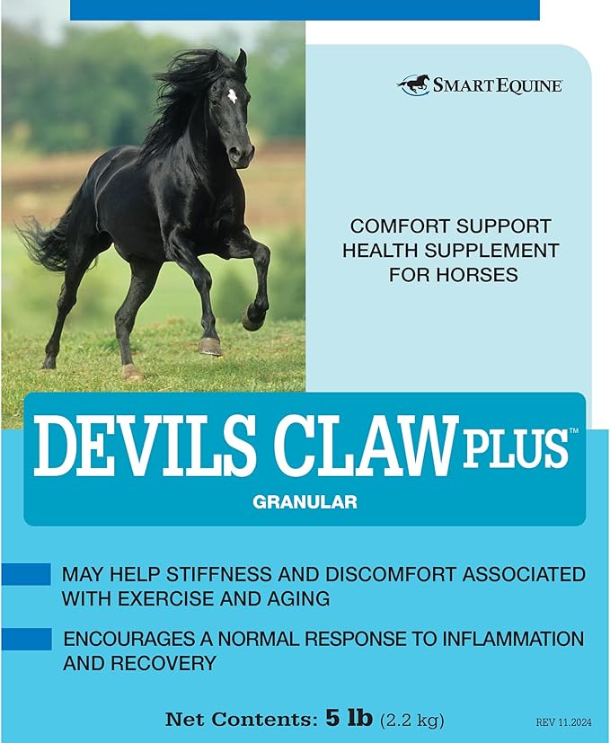 SmartEquine | Devil's Claw Plus Granular | Horse Joint Supplement with Yucca for Horses | Supports Joint Strength, Comfort & Mobility | Antioxidant Support Supplement | 5 lb