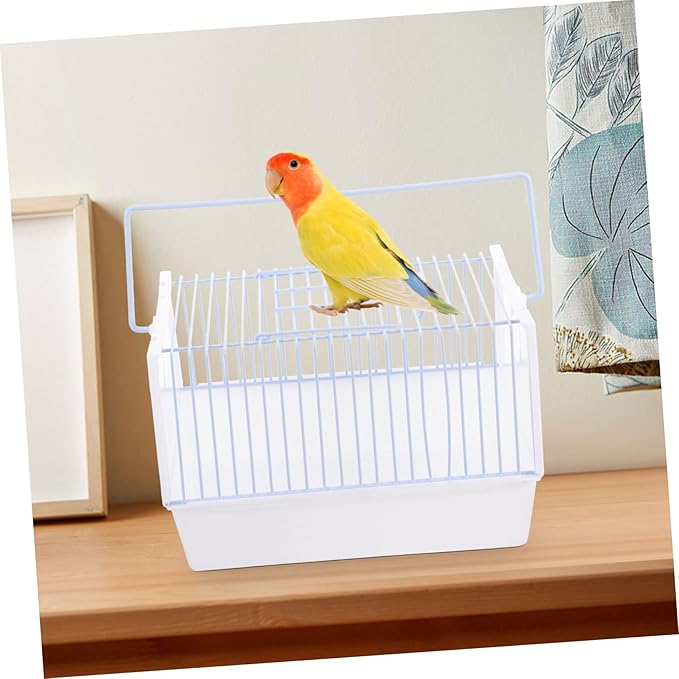 1set Portable Bird Carrier Travel Cage Handle for Pets Lightweight Parrot Transportation Cage for Hiking Travel and Outings