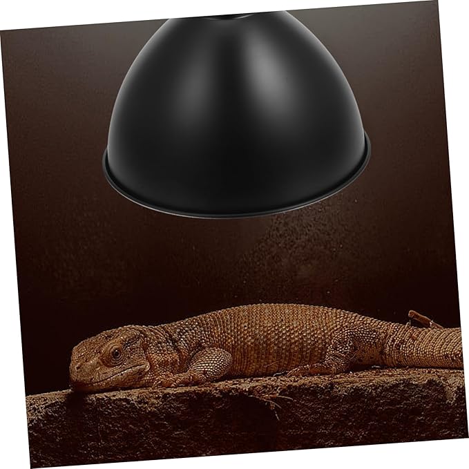 STOBAZA Dome Shaped Bulb Shade for Reptile Terrariums Reptile Habitat Lighting Shade Terrarium Heat Lamp Reflector Cover Easy Install Lamp Fixture Protector